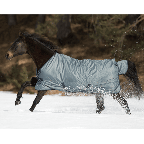 BUSSE Outdoordecke 100g Windchill Weidedecke Grau (Navy) 125 kavalio - für mich und mein Pferd - Grau (Navy)