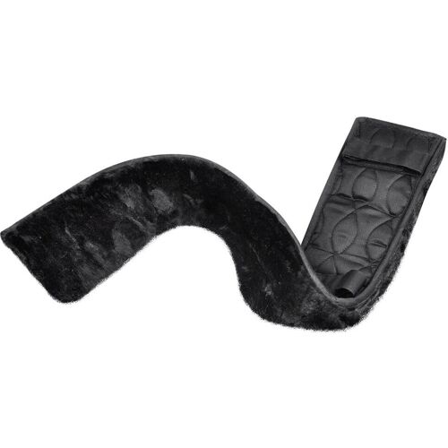 Waldhausen Sattelgurtschoner Lammfell-Gurtschoner offen Black kavalio - für mich und mein Pferd - Black