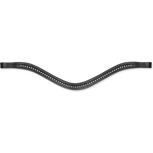 Waldhausen Stirnband Diamond geschwungen STAR Stirnriemen Schwarz PON kavalio - für mich und mein Pferd - Schwarz