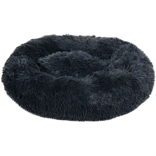 HKM Hundebett Fluffy Hundekissen Dunkelgrau 60 cm x 25 cm