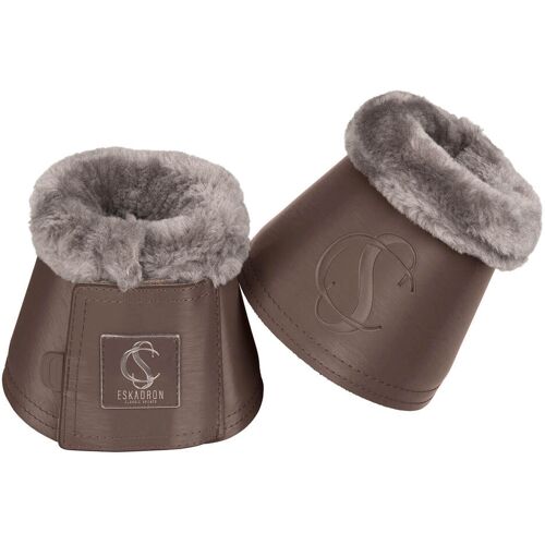 Eskadron Sprungglocken Softslate Fauxfur Classic Sports FS 2024 Hufglocken Deep Taupe M kavalio - für mich und mein Pferd - Deep Taupe
