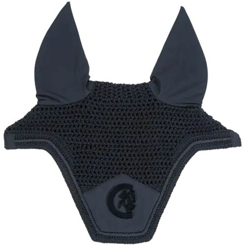 Kentucky Horsewear Fliegenmütze Wellington 3D Logo Soundless Fliegenohren Fliegenhaube Schwarz Full kavalio - für mich und mein Pferd - Schwarz