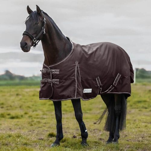 Waldhausen Outdoordecke 300g Economic Weidedecke Kastanienbraun/ Schwarz 155 cm kavalio - für mich und mein Pferd - Kastanienbraun/ Schwarz