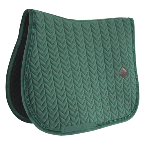 Kentucky Horsewear Springschabracke Velvet Pearls Sattelunterlage Tannengrün Full kavalio - für mich und mein Pferd - Tannengrün