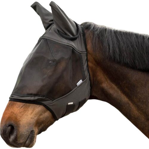BUSSE Fliegenmaske Fly Guard II Fly Mask Schwarz Shetty kavalio - für mich und mein Pferd - Schwarz