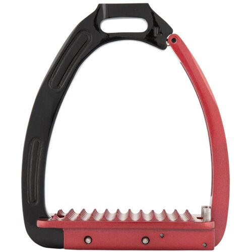 BR Steigbügel Lavarone Schwarz/ Rot 12 cm kavalio - für mich und mein Pferd - Schwarz/ Rot