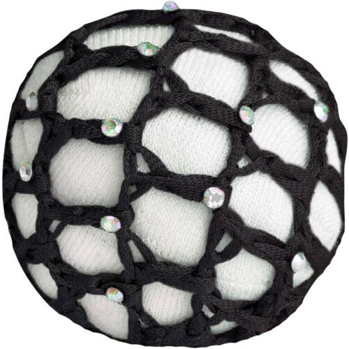 Waldhausen Haarnetz mit Glitzersteinchen Schwarz kavalio - für mich und mein Pferd - Schwarz