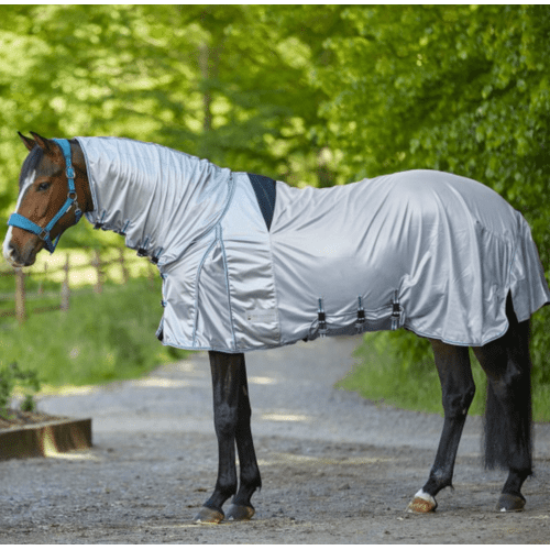 Waldhausen Fliegendecke Ekzemer Protect Silbergrau 115 kavalio - für mich und mein Pferd - Silbergrau