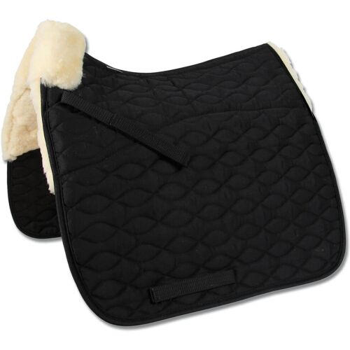 Waldhausen Schabracke Mailand Lammfell Dressurschabracke Schwarz Dressur kavalio - für mich und mein Pferd - Schwarz