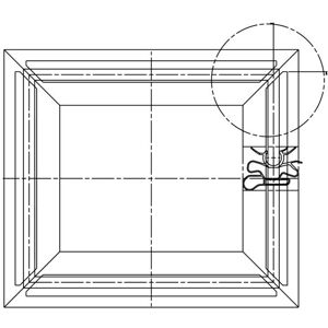 AEG - Magnetdichtung - Weiß - 577x831mm - Kühlschranktürdichtung AEG - Magnetdichtung - Weiß - 577x831mm - Kühlschranktürdichtung