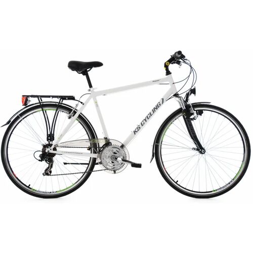 Ks Cycling 28  Zoll Trekkingrad Herrenfahrrad Vegas 21 Gänge Weiß (Größe: 58 Cm)