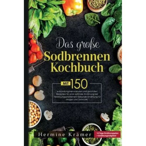 tredition Das Große Sodbrennen Kochbuch! Inklusive 14 Tage Ernährungsplan Und Nährwerteangaben! 1. Auflage – Hermine Krämer, Gebunden