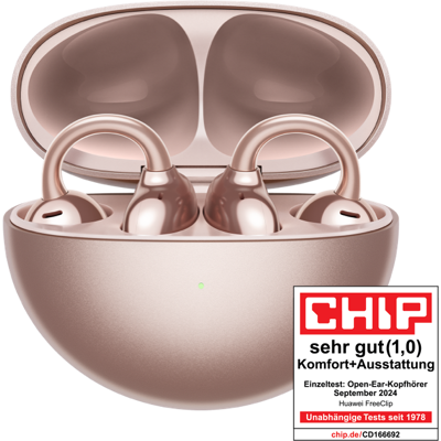 Huawei FreeClip Rose gold True Wireless Headset - Kopfhörer Huawei FreeClip Rose gold True Wireless Headset - Kopfhörer