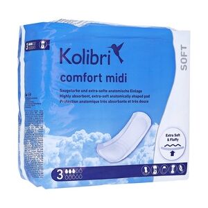 Igefa KOLIBRI comfort Einlagen anatomisch midi 28 Stück