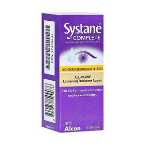 Alcon Deutschland GmbH, Geschäftsbereich Vision Care Ocular Health SYSTANE COMPLETE Benetzungstr.f.d.Aug.o.Konserv. 10 Milliliter