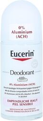 BEIERSDORF Eucerin Deodorant Roll On Empfindliche Haut 48h 0% Aluminium 50 Milliliter