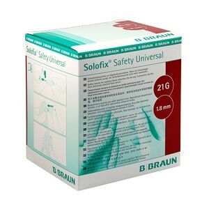Braun SOLOFIX Safety Univers.Lanzet.21 G 1,8 mm Stichl. 200 Stück