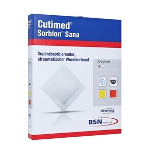 BSN Medical CUTIMED Sorbion SANA Wundauflage 22x22 cm 12 Stück