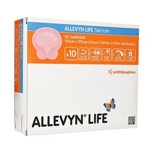 Smith & Nephew GmbH - Woundmanagement ALLEVYN Life Sacrum kl.17,2x17,5cm Silik.schaumv. 10 Stück