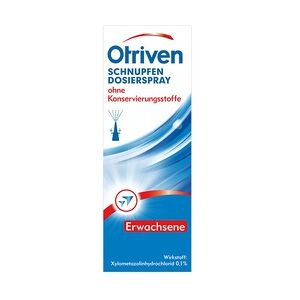 GlaxoSmithKline Consumer Healthcare GmbH & Co. KG - OTC Medicines Otriven gegen Schnupfen 0,1% ohne Konservierungsstoffe 10ml Dosierspray 10 Milliliter