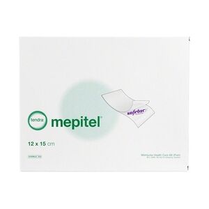 Mölnlycke Health Care GmbH MEPITEL Silikon Netzverband 12x15 cm steril 5 Stück