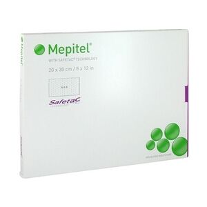 Mölnlycke Health Care GmbH MEPITEL Silikon Netzverband 20x30 cm steril 5 Stück