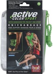 BORT ActiveColor Sport Kniebandage M schw./grün 1 Stück