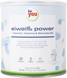 For You eHealth GmbH FOR YOU eiweiß power pur Pulver 750 Gramm