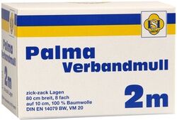 ERENA Verbandstoffe GmbH & Co. KG PALMA Verbandmull 80 cm 2 m zickzack Lagen 1 Stück