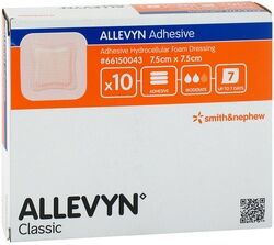 Kohlpharma GmbH ALLEVYN Adhesive 7,5x7,5 cm haftende Wundauflage 10 Stück