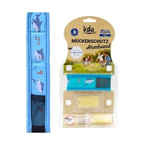 KDA MÜCKENSCHUTZ Armband Kinder Hai 1 Stück