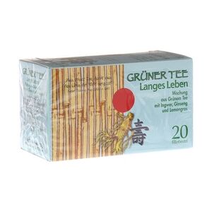 Allpharm GRÜNER TEE+Ingwer+Ginseng Filterbeutel 20 Stück