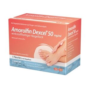 Dexcel Pharma Amorolfin Dexcel 50mg/ml Wirkstoffhaltiger Nagellack 5 Milliliter