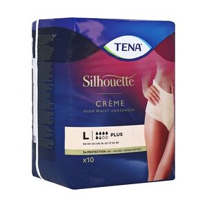 TENA SILHOUETTE Plus L creme Inkontinenz Pants 10 Stück