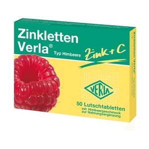 Verla-Pharm Arzneimittel GmbH & Co. KG Zinkletten Verla Himbeere Lutschtabletten 50 Stück