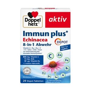 Queisser DOPPELHERZ Immun plus Echinacea Depot Tabletten 20 Stück