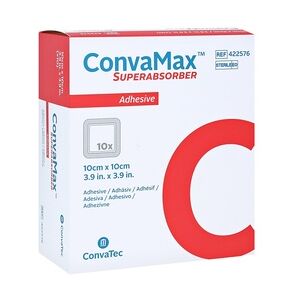 ConvaTec (Germany) GmbH CONVAMAX Superabsorber adhäsiv 10x10 cm 10 Stück