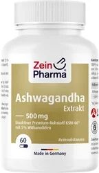 ZeinPharma ASHWAGANDHA EXTRAKT 500 mg Kapseln 60 Stück