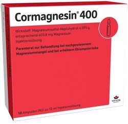 Wörwag Pharma GmbH & Co. KG Cormagnesin 400 Ampullen 10x10 Milliliter