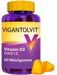 WICK Pharma - Zweigniederlassung der Procter & Gamble GmbH VIGANTOLVIT 2000 I.E. Vitamin D3 Weichgummis - Cash Back Aktion* 60 Stück