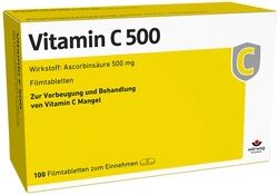 Wörwag Pharma GmbH & Co. KG Vitamin C 500 Filmtabletten 100 Stück