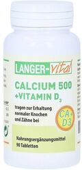 Langer Vital CALCIUM 500 mg+D3 10 μg Tabletten 90 Stück