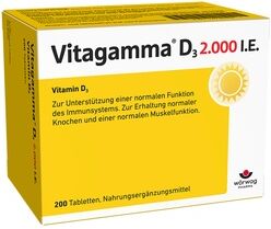 Wörwag Pharma GmbH & Co. KG Vitagamma D3 2.000 I.E. Vitamin D3 NEM 200 Stück