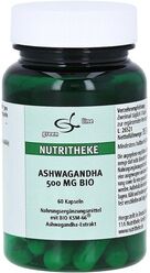 11 A Nutritheke ASHWAGANDHA 500 mg Bio Kapseln 60 Stück