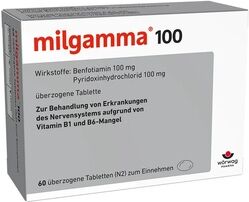 Wörwag Pharma GmbH & Co. KG Milgamma 100 Überzogene Tabletten 60 Stück