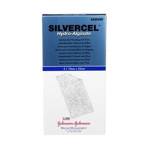 3M SILVERCEL Hydroalginat Verband 10x20 cm 5 Stück