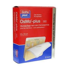 Gothaplast Verbandpflasterfabrik GmbH OSMO PLUS Wundauflage 10x12 cm steril 10 Stück