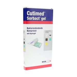 BSN Medical CUTIMED Sorbact Gel Kompressen 7,5x15 cm 12 Stück