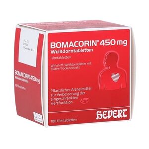 Hevert-Arzneimittel GmbH & Co. KG Bomacorin 450mg Weißdorntabletten Filmtabletten 100 Stück