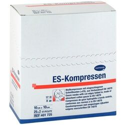 C P C medical GmbH & Co. KG ES-KOMPRESSEN steril 10x10 cm 8fach 25x2 Stück